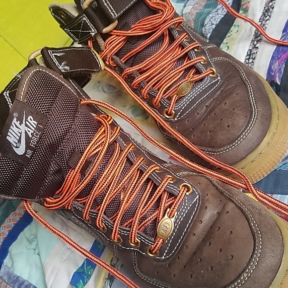 nike air force 1 mid brown leather